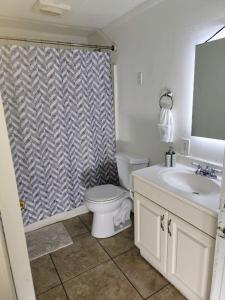 a bathroom with a toilet and a sink at 13101 Main Home Miami in Miami