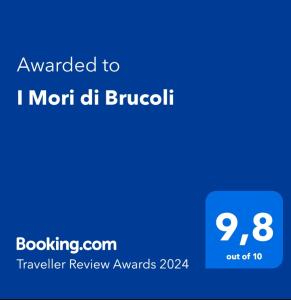 Certifikat, nagrada, logo ili neki drugi dokument izložen u objektu I Mori di Brucoli