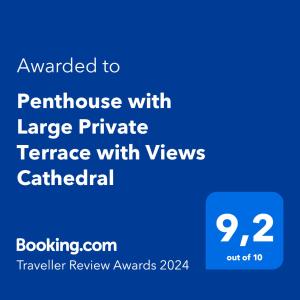 セビリアにあるPenthouse with Large Private Terrace with Views Cathedralの大巴巴文字付き携帯電話のスクリーンショット