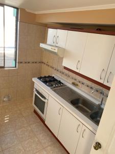 Kuchyň nebo kuchyňský kout v ubytování Agua Marina Iqq