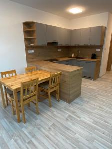 Apartmány Hodonín的厨房或小厨房