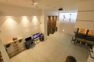 TV a/nebo společenská místnost v ubytování Hotel141