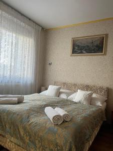 Łóżko lub łóżka w pokoju w obiekcie Villa Almira