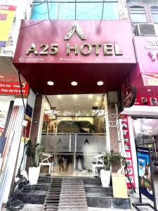 aas hotel is shown on a city street at A25 Hotel - 197 Thanh Nhàn in Hanoi