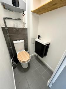 ein Bad mit einem WC und einem Waschbecken in der Unterkunft Urban Flat 169 - Pretty Flat Bercy Coriolis in Paris
