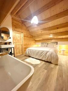 Ein Bett oder Betten in einem Zimmer der Unterkunft NEW chalet de standing premium