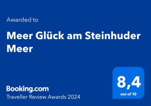 a screenshot of a screen with the words meer click an semalink at Meer Glück am Steinhuder Meer in Wunstorf