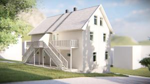 バルスタにあるBallstad Apartment Cの白い家