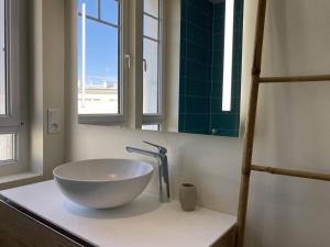 Fotografie z fotogalerie ubytování 108 - Appartement T4, au dernier étage, avec ascenseur, de la résidence des Arcades, avec magnifique vue mer. v destinaci Frehel