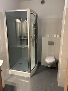 Kúpeľňa v ubytovaní H-T-L Apartamenty Junior