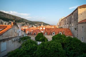 Sounds of Dubrovnik في دوبروفنيك: اطلاله على مدينه بها مباني واشجار