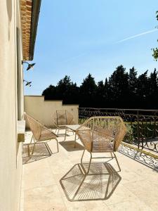 Balkoni atau teres di Villa Saint Jean En Provence