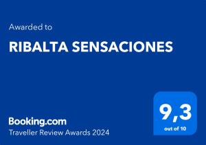 Ribalta Sensaciones的证书、奖牌、标识或其他文件