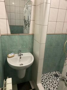 Koupelna v ubytování Готель Клен