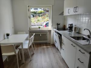 A kitchen or kitchenette at DWK: Monteurhaus Bad Salzig