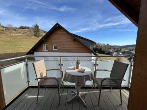A balcony or terrace at Apartment Schwarzwaldblick II by Interhome