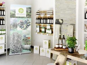 a wine store with bottles of wine on display at Apartment Asplanato - DOL160 by Interhome in Lecchiore