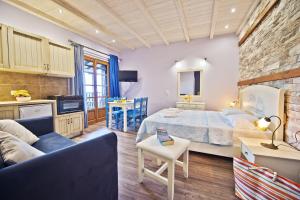 Posezení v ubytování Flamingo Hotel Pelion - Seaside Superior Studios & Suites