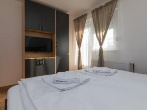 Postel nebo postele na pokoji v ubytování Apartman Vidovic Tara