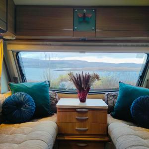 Istumisnurk majutusasutuses Kintyre Caravan