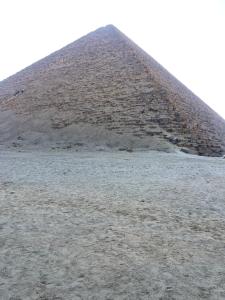 an image of the pyramid ofaraohs at the pyramids at Happy pyramids view in Kafret el-Gabal
