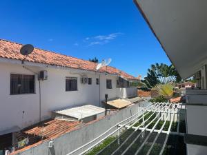 a view from the balcony of a house under construction at Coroa Aconchego in Porto Seguro