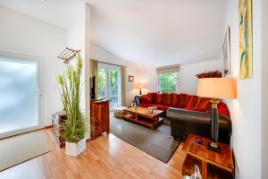 Ein Sitzbereich in der Unterkunft Meer & Wald Wellness Appartements