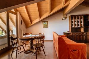A seating area at Agritur Cristina