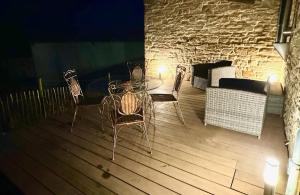 Balkon oz. terasa v nastanitvi Gîte Le fournil