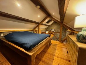 Predel za sedenje v nastanitvi Gîte Le fournil
