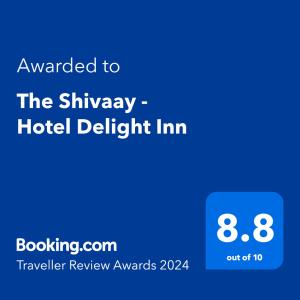 Sertifikat, penghargaan, tanda, atau dokumen yang dipajang di Hotel The Shivaay - Delight Inn Rishikesh