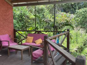Zahrada ubytování La Bananeraie Apt 35m2 piscine jardin tropical parking privé