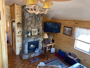 A television and/or entertainment centre at LilyBear Cabin