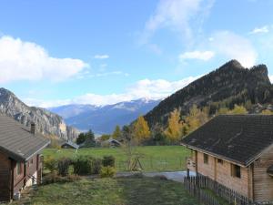 a view of the mountains from a house at Chalet Kil-Ukru by Interhome in Ovronnaz