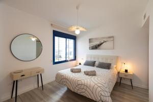 Postel nebo postele na pokoji v ubytování Apartamento Torrox