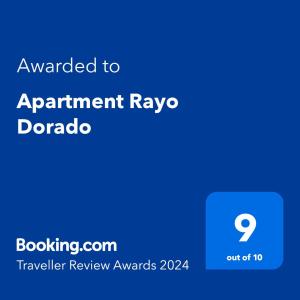 a screenshot of the appointment raya dialog box with the text awarded to appointment r at Apartment Rayo Dorado in Orihuela Costa