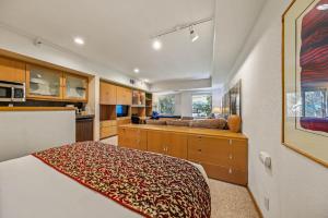 Kuchyň nebo kuchyňský kout v ubytování Palisades Tahoe Lodge Rentals Studio #204