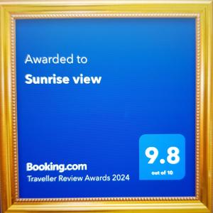 a picture of a picture frame with a sunset view at Sunrise view in Ballina
