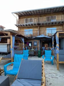 Balkón nebo terasa v ubytování Cabañas W Beach