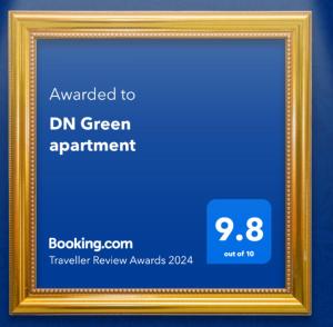 DN Green apartment tanúsítványa, márkajelzése vagy díja
