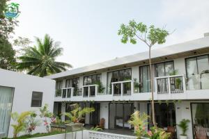 Bygningen som resortet ligger i