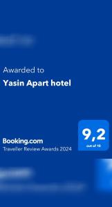 a screenshot of the vesta app hotel at Yasin Apart hotel in Istanbul