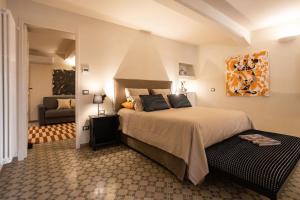 Katil atau katil-katil dalam bilik di Palazzo Celestre Suite