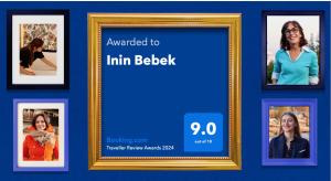 Certifikát, hodnocení, plakát nebo jiný dokument vystavený v ubytování Inin Bebek