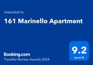 Certificato, attestato, insegna o altro documento esposto da 161 Marinello Apartment