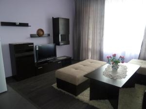 A television and/or entertainment centre at Anfid Apartments