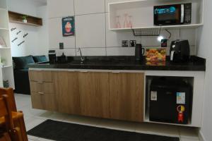 A kitchen or kitchenette at Family Eco Thermas