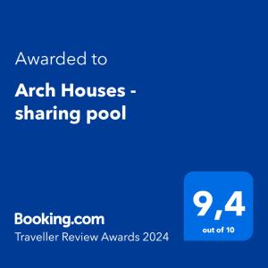 Fotografie z fotogalerie ubytování Arch Houses - sharing pool v destinaci Spiliá