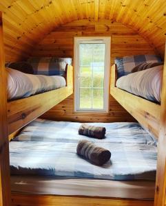 A bed or beds in a room at Coach Field Camp