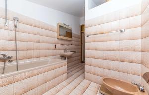 Koupelna v ubytování Two-Bedroom Apartment In Kastel Kambelovac